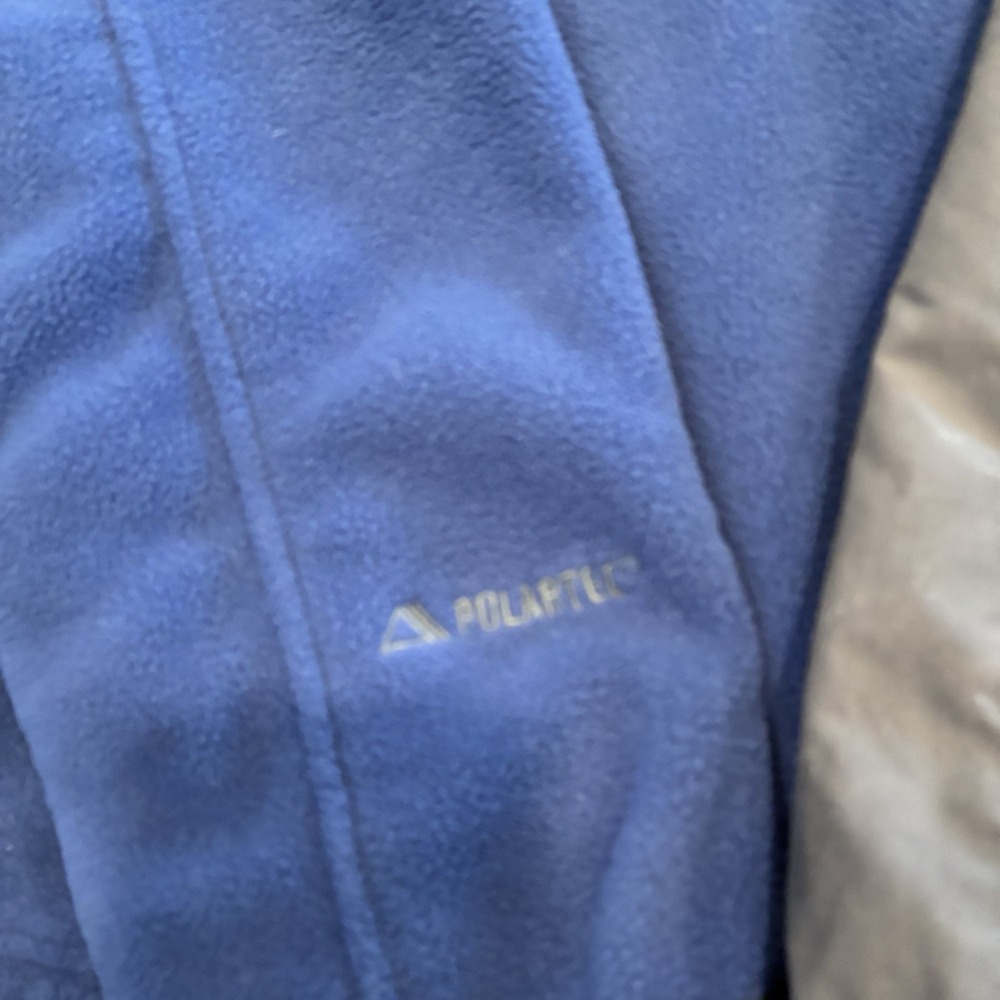 LL BEAN POLARTEC FLEECE JACKET GRAY BLUE ZIP MENS XXL REG EXCELLENT CONDITION - Picture 4 of 6